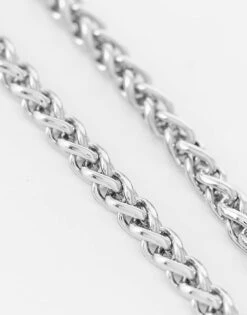 Reclaimed Vintage Unisex Chain Necklace In Silver For Unisex -Fit Outfits Store 202617251 4