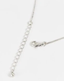 Reclaimed Vintage Unisex St Christopher Pendant Necklace In Burnished Silver For Men -Fit Outfits Store 202618577 3