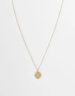 Reclaimed Vintage Unisex St Christopher Necklace In Gold For Unisex -Fit Outfits Store 202662346 1 gold 1