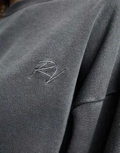 Reclaimed Vintage Unisex Oversized Sweat In Washed Charcoal For Unisex -Fit Outfits Store 205010183 4