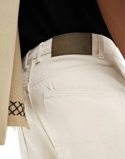 Reclaimed Vintage 90s Baggy Dad Jean In Ecru For Men -Fit Outfits Store 205321616 3