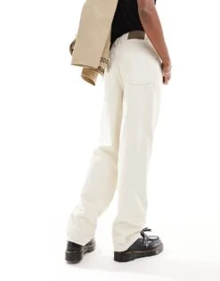 Reclaimed Vintage 90s Baggy Dad Jean In Ecru For Men -Fit Outfits Store 205321616 4