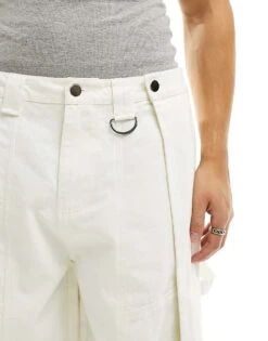 Reclaimed Vintage Wrap Balloon Trouser In Ecru For Men -Fit Outfits Store 205343091 5