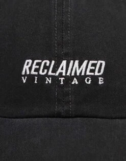 Reclaimed Vintage Unisex Logo Cap In Black For Unisex -Fit Outfits Store 205710142 3