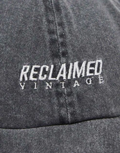 Reclaimed Vintage Unisex Logo Cap In Charcoal For Unisex -Fit Outfits Store 205710145 4