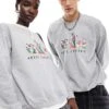 Reclaimed Vintage Unisex Disney Licensed Christmas Sweat In Grey For Unisex -Fit Outfits Store 205852443 1 grey