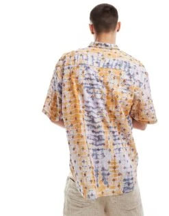 Reclaimed Vintage Cropped Boxy Shirt In Faded Floral Print For Men Multi -Fit Outfits Store 205990757 4