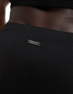 Reclaimed Vintage Swim Trunk In Black Rib For Unisex -Fit Outfits Store 206203418 3