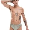 Reclaimed Vintage Reversible Swim Trunk In Grey Animal Print For Unisex Multi -Fit Outfits Store 206203493 1 multi