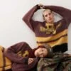Reclaimed Vintage Unisex Varsity Logo Jumper In Brown For Unisex Multi -Fit Outfits Store 206495421 1 multi