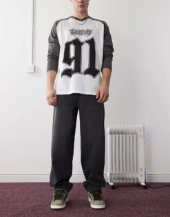 Reclaimed Vintage Baggy Dad Jean In Washed Black For Men -Fit Outfits Store 206647311 1 washedblack 1