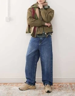 Reclaimed Vintage Baggy Dad Jean In Washed Blue For Men