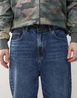 Reclaimed Vintage Baggy Dad Jean In Washed Blue For Men -Fit Outfits Store 206647392 4