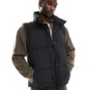 Reclaimed Vintage Puffer Gilet In Black For Men -Fit Outfits Store 206702514 1 black