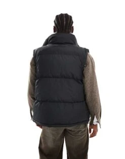 Reclaimed Vintage Puffer Gilet In Black For Men -Fit Outfits Store 206702514 4
