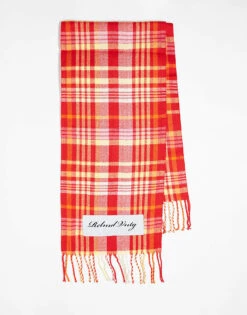 Reclaimed Vintage Unisex Scarf In Mixed Check With Branding Tab For Unisex Multi -Fit Outfits Store 206749622 1 multi 1