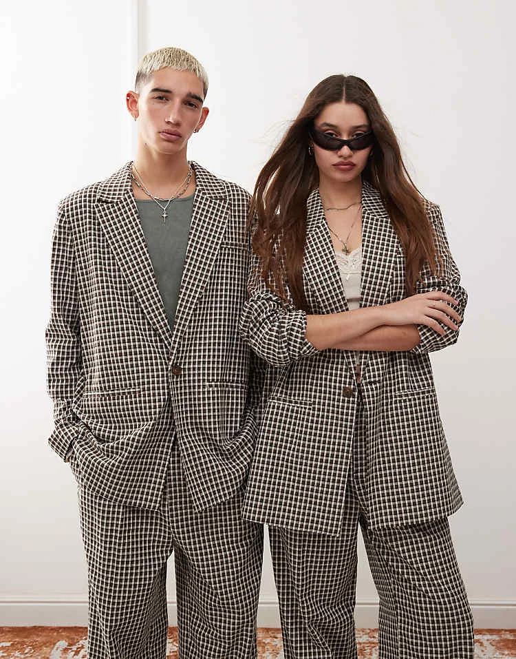 Reclaimed Vintage Unisex Oversized Checked Suit 4 Reclaimed Vintage Unisex Oversized Checked Suit - Image 2