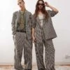 Reclaimed Vintage Unisex Oversized Checked Suit -Fit Outfits Store 206816148 4