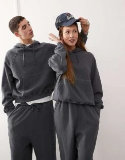 Reclaimed Vintage Unisex Oversized Sweat Co-ord In Charcoal -Fit Outfits Store 206862123 1 charcoal