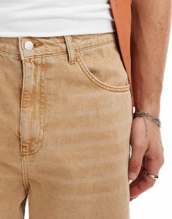 Reclaimed Vintage Baggy Dad Jean In Sand For Men -Fit Outfits Store 206898754 5
