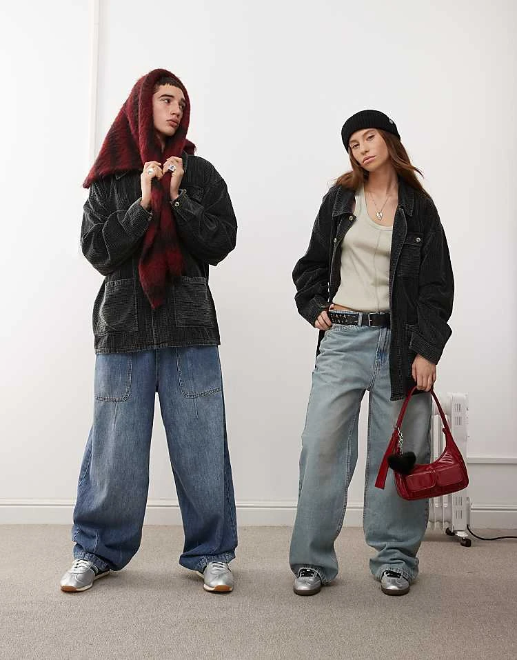 Reclaimed Vintage Unisex Cord Shirt In Black For Unisex 5 Reclaimed Vintage Unisex Cord Shirt In Black For Unisex - Image 3