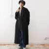 Reclaimed Vintage Oversized Coat In Pinstripe For Men Navy Pinstripe