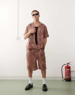 Reclaimed Vintage Unisex Leopard Print Co-ord