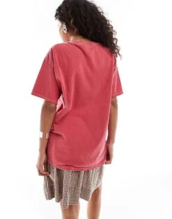 Reclaimed Vintage Unisex Oversized T-shirt With England Print In Red For Unisex -Fit Outfits Store 206991840 2