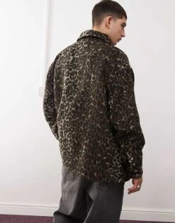 Reclaimed Vintage Oversized Shacket In Leopard Print For Men Multi -Fit Outfits Store 207020681 4