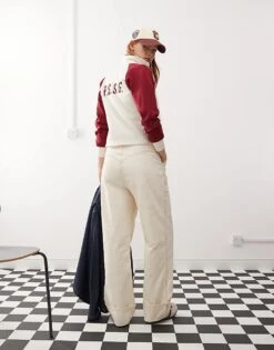 Reclaimed Vintage Unisex Western Baggy Dad Jean In Ecru For Unisex -Fit Outfits Store 207027864 3