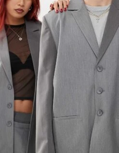 Reclaimed Vintage Unisex Oversized Patchwork Contrast Blazer For Unisex Multi -Fit Outfits Store 207068610 4