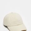 Reclaimed Vintage Unisex Logo Cap In Ecru For Unisex