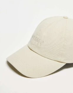 Reclaimed Vintage Unisex Logo Cap In Ecru For Unisex -Fit Outfits Store 207136660 4