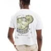 Reclaimed Vintage Cropped Boxy T-shirt With Mojito Cocktail Back Print In White For Men -Fit Outfits Store 207143026 1 white
