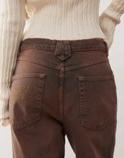 Reclaimed Vintage Unisex Baggy Dad Jean In Washed Brown For Unisex -Fit Outfits Store 207152438 4