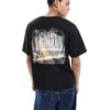 Reclaimed Vintage Unisex Oversized T Shirt With Back Casino Print In Black For Unisex -Fit Outfits Store 207192315 1 black
