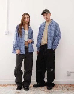 Reclaimed Vintage Unisex Oversized Check Shirt For Unisex Multi -Fit Outfits Store 207194596 1 multi 1