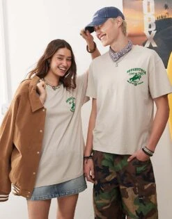 Reclaimed Vintage X Outer Banks Unisex Hold Tight Rodeo Graphic T-shirt In Washed Stone For Unisex 9 Reclaimed Vintage X Outer Banks Unisex Hold Tight Rodeo Graphic T-shirt In Washed Stone For Unisex -Fit Outfits Store 207250273 3