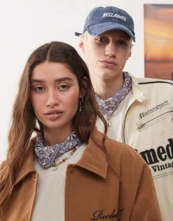 Reclaimed Vintage X Outer Banks Unisex Neck Tie For Unisex Purple