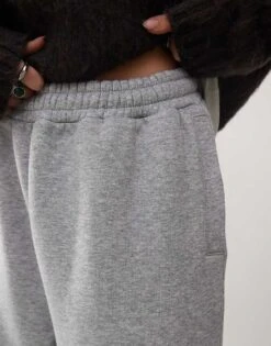 Reclaimed Vintage Unisex Wide Leg Joggers In Grey Marl For Unisex -Fit Outfits Store 207340313 4