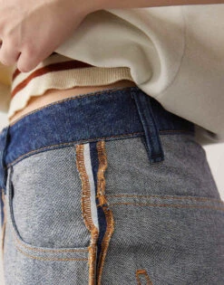 Reclaimed Vintage Unisex Inside Out Jean In Indigo For Unisex -Fit Outfits Store 207356721 4