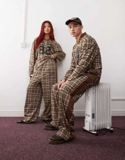 Reclaimed Vintage Unisex Sports Co-ord In Check Print -Fit Outfits Store 207379533 1 multi 1