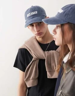 Reclaimed Vintage Unisex Logo Cap In Navy For Unisex -Fit Outfits Store 207478541 1 navy 1