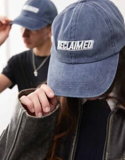 Reclaimed Vintage Unisex Logo Cap In Navy For Unisex -Fit Outfits Store 207478541 3