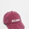 Reclaimed Vintage Unisex Logo Cap In Burgundy For Unisex -Fit Outfits Store 207478544 1 burgundy