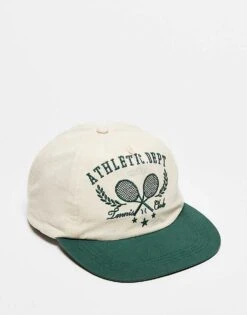 Reclaimed Vintage Unisex Sports Cap With Logo In Ecru For Unisex Cream And Green -Fit Outfits Store 207661405 1 creamandgreen 1