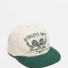 Reclaimed Vintage Unisex Sports Cap With Logo In Ecru For Unisex Cream And Green -Fit Outfits Store 207661405 1 creamandgreen