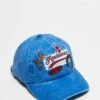 Reclaimed Vintage Unisex Western Rodeo Badge Cap In Washed Blue For Unisex