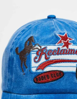 Reclaimed Vintage Unisex Western Rodeo Badge Cap In Washed Blue For Unisex -Fit Outfits Store 207706900 3
