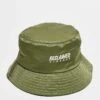 Reclaimed Vintage Unisex Nylon Logo Bucket Hat In Khaki For Unisex -Fit Outfits Store 207706934 1 khaki